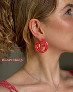 Heart Hoop - Coral