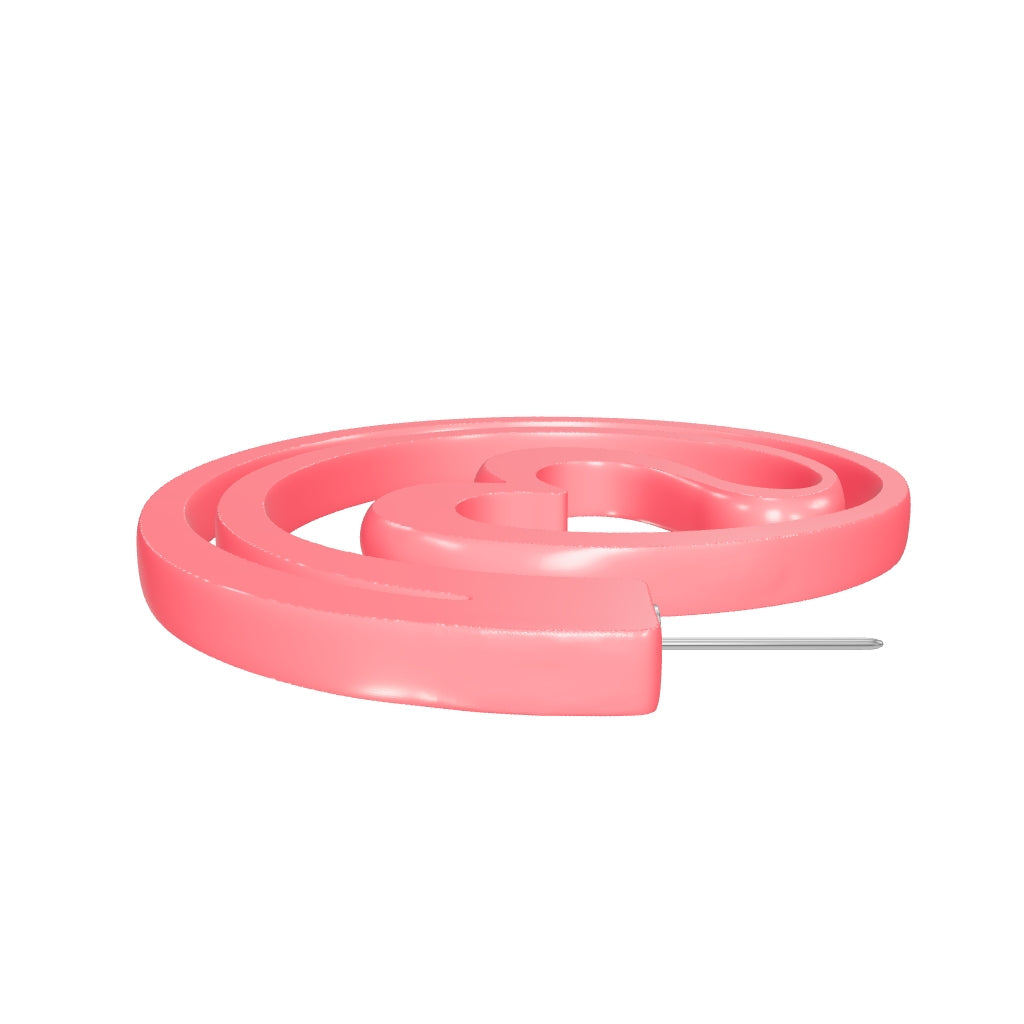 Heart Hoop - Coral